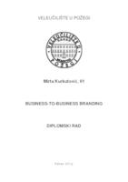 prikaz prve stranice dokumenta BUSINESS-TO-BUSINESS BRANDING