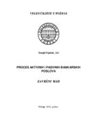 prikaz prve stranice dokumenta PROCES AKTIVNIH I PASIVNIH BANKARSKIH POSLOVA
