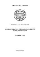 prikaz prve stranice dokumenta REFORMA UPRAVNOG SUDOVANJA NA PODRUČJU REPUBLIKE HRVATSKE