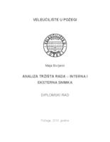 prikaz prve stranice dokumenta ANALIZA TRŽIŠTA RADA - INTERNA I EKSTERNA SNIMKA